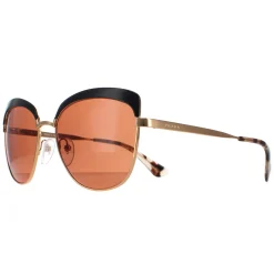 Prada Sunglasses PR51TS LAX6N0 Antique Gold Black Brown