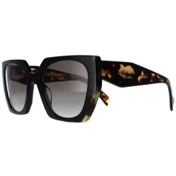 Prada Sunglasses PR15WS 3890A7 Black and Medium Tortoise Light Grey Gr