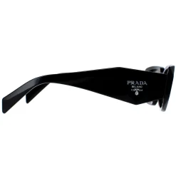 Prada Sunglasses PR17WS 1AB2B0 Black Light Grey Mirror Silver