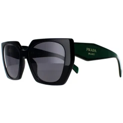 Prada Sunglasses PR15WS 1AB5Z1 Black Dark Grey Polarized