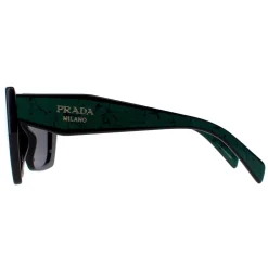 Prada Sunglasses PR15WS 1AB5Z1 Black Dark Grey Polarized