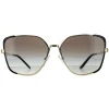Prada Sunglasses PR60XS AAV0A7 Pale Gold and Black Grey Gradient