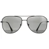 Prada Sunglasses PR63XS 1AB08G Black Grey Polarized