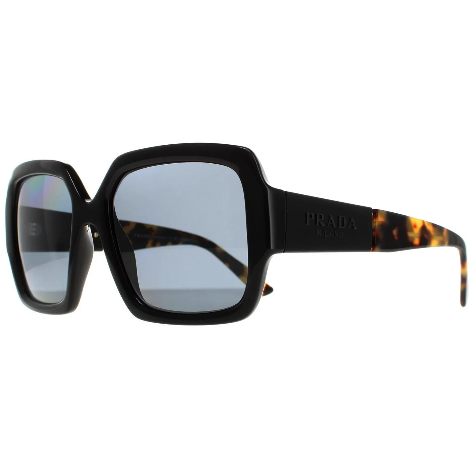 Prada Sunglasses PR21XS 1AB5Z1 Black Grey Polarized