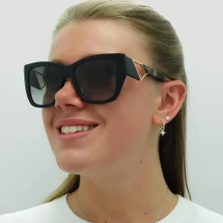 Prada Sunglasses PR21YS 1AB0A7 Black and Tortoise Grey Gradient