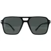 Prada Sunglasses PR20YS 1AB03R Black Green Polarized