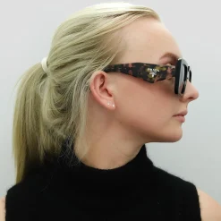 Prada Sunglasses PR23YS 1AB5S0 Black Dark Grey