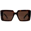 Prada Sunglasses PR23YS 2AU06B Tortoise Dark Brown
