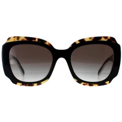 Prada Sunglasses PR16YS 01M0A7 Black and Medium Tortoise Light Grey Gr