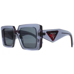 Prada Sunglasses PR23YS 19O70B Transparent Graphite Dark Grey