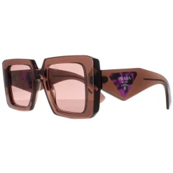 Prada Sunglasses PR23YS 17O60B Brown Transparent Light Brown