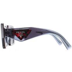 Prada Sunglasses PR23YS 19O70B Transparent Graphite Dark Grey