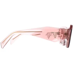 Prada Sunglasses PR08YS 19Q10D Transparent Peach Light Brown