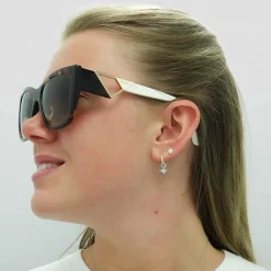 Prada Sunglasses PR21YS 07R6S1 Caramel Tortoise and White Brown Gradie