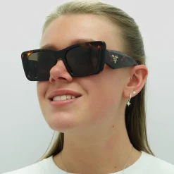 Prada Sunglasses PR08YS 01V8C1 Honey Havana Dark Brown