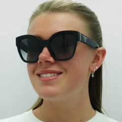 Prada Sunglasses PR17ZS 1AB09S Black Grey Gradient