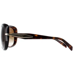 Prada Sunglasses PR04ZSF 2AU6E1 Tortoise Brown Gradient Polarized