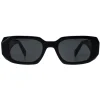 Prada Symbole Sunglasses - Women Luxury Rectangle PR17WS 1AB5S0 - Blac