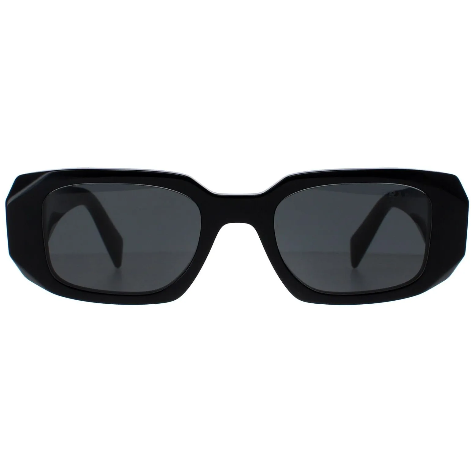 Prada Symbole Sunglasses - Women Luxury Rectangle PR17WS 1AB5S0 - Blac