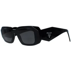 Prada Symbole Sunglasses - Women Luxury Rectangle PR17WS 1AB5S0 - Blac