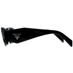 Prada Symbole Sunglasses - Women Luxury Rectangle PR17WS 1AB5S0 - Blac