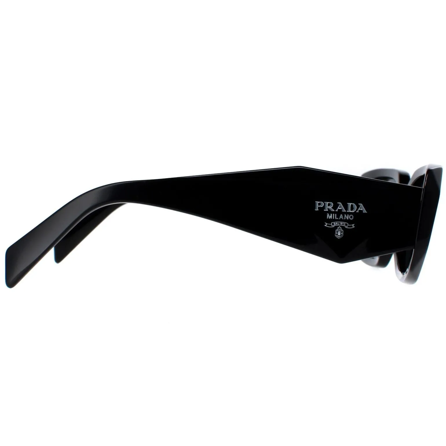 Prada Symbole Sunglasses - Women Luxury Rectangle PR17WS 1AB5S0 - Blac
