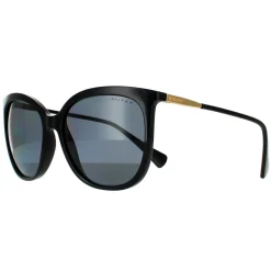 Ralph by Ralph Lauren Sunglasses RA5248 500181 Shiny Black Dark Grey P