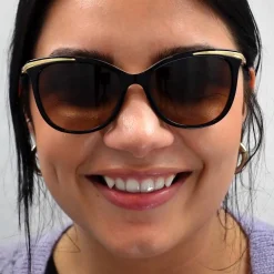 Ralph by Ralph Lauren Sunglasses 5203 109013 Black Brown Gradient