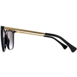 Ralph by Ralph Lauren Sunglasses RA5280 50018G Shiny Black Grey Gradie