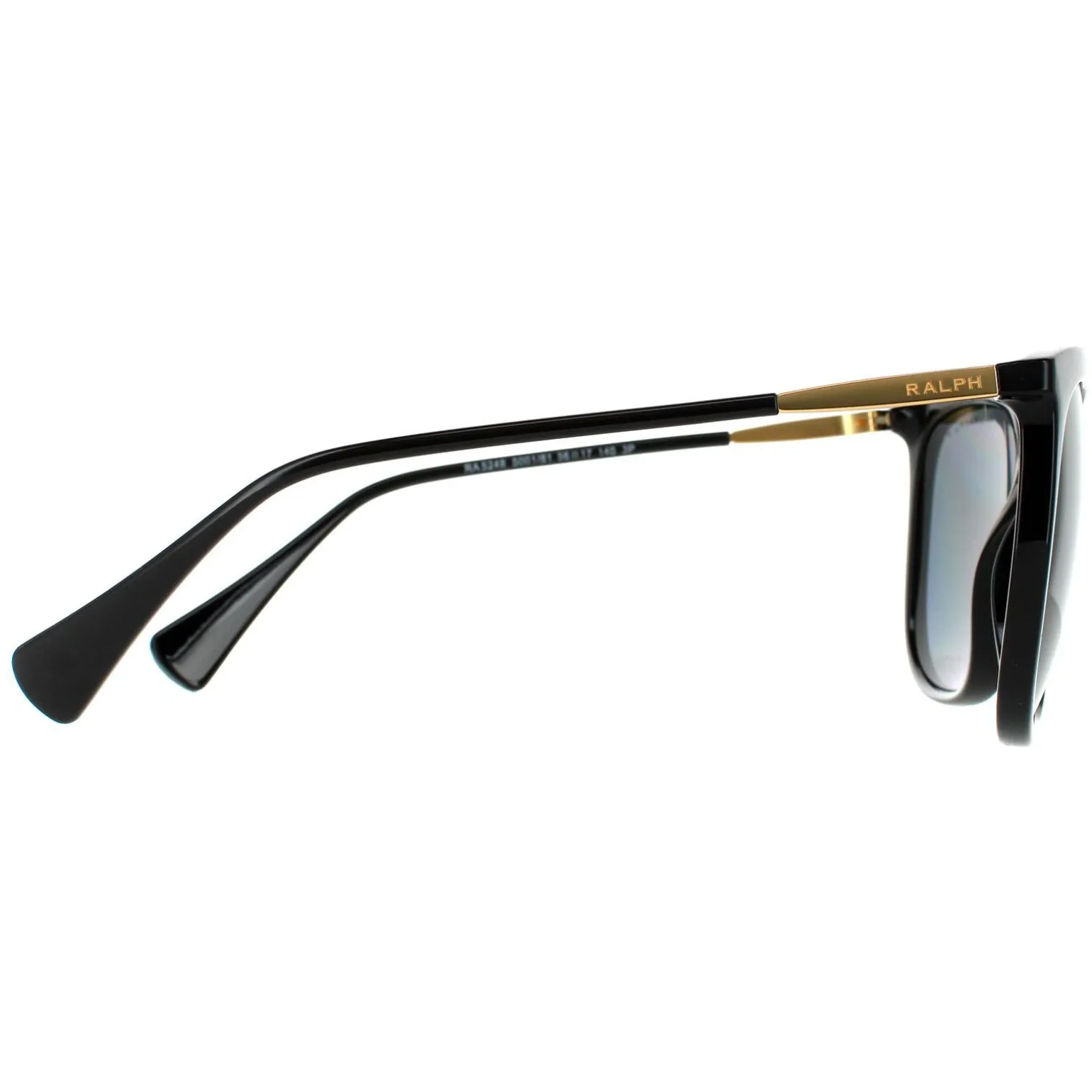 Ralph by Ralph Lauren Sunglasses RA5248 500181 Shiny Black Dark Grey P