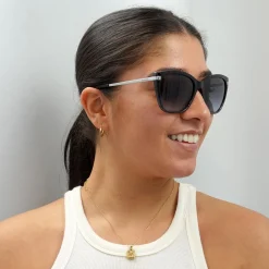 Ralph by Ralph Lauren Sunglasses RA5267 58418G Shiny Gradient Black Gl