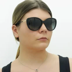 Ralph by Ralph Lauren Sunglasses RA5288U 50018G Shiny Black Grey Gradi