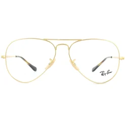Ray-Ban Glasses Frames 6489 Aviator 2500 Gold 55mm