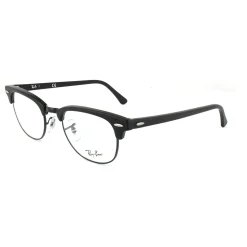 Ray-Ban Glasses Frames 5154 Clubmaster 2077 Matt Black 49mm