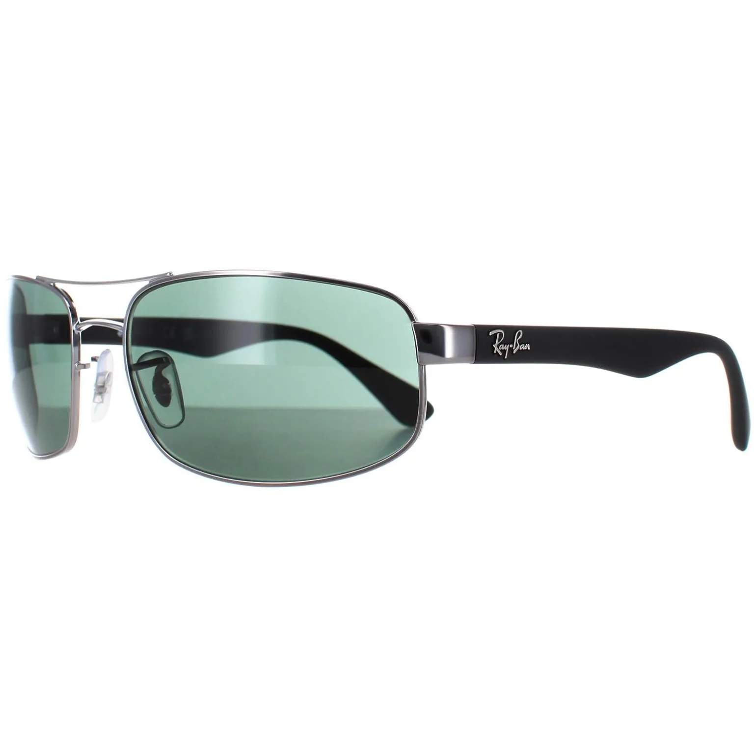 Rayban Sunglasses 3445 004 Gunmetal Green