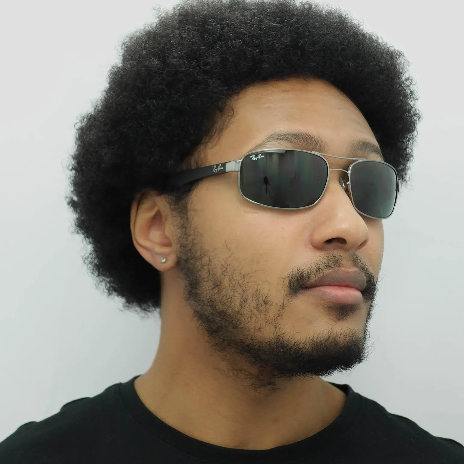 Rayban Sunglasses 3445 004 Gunmetal Green