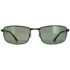 Ray-Ban Sunglasses 3498 002/9A Black Polarized Green