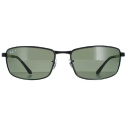 Ray-Ban Sunglasses 3498 002/9A Black Polarized Green