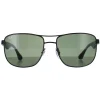 Ray-Ban Sunglasses 3533 002/9A Black & Transparent Green Polarized