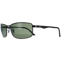 Ray-Ban Sunglasses 3498 002/9A Black Polarized Green
