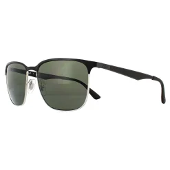 Ray-Ban Sunglasses 3569 90049A Black Silver Green Polarized