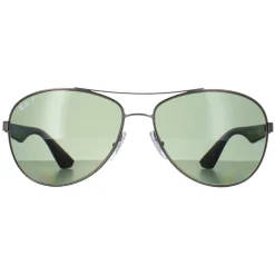 Ray-Ban Sunglasses 3526 029/9A Gunmetal & Black Green Polarized