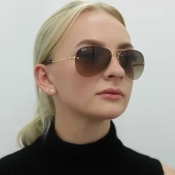 Rayban Sunglasses 3449 Gold Brown Gradient 001/13 59mm