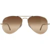 Ray-Ban Sunglasses Aviator RB3025 001/51 Gold Brown Gradient 62mm Larg