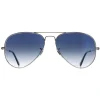 Ray-Ban Sunglasses Aviator 3025 Silver Gradient Light Blue 003/3F 55mm