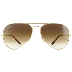 Ray-Ban Sunglasses Aviator Metal II RB3689 914751 Gold Brown Gradient