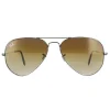 Ray-Ban Sunglasses Aviator RB3025 004/51 Gunmetal Brown Gradient Mediu