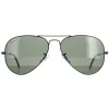 Ray-Ban Sunglasses Aviator 3025 W3361 Polished Black Green G-15 Polari