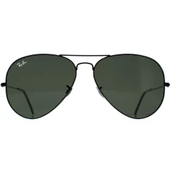Ray-Ban Sunglasses Aviator 3025 Black Green Polarized 002/58 62mm