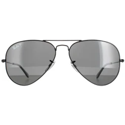 Ray-Ban Sunglasses Aviator 3025 002/48 Polished Black Black Polarized